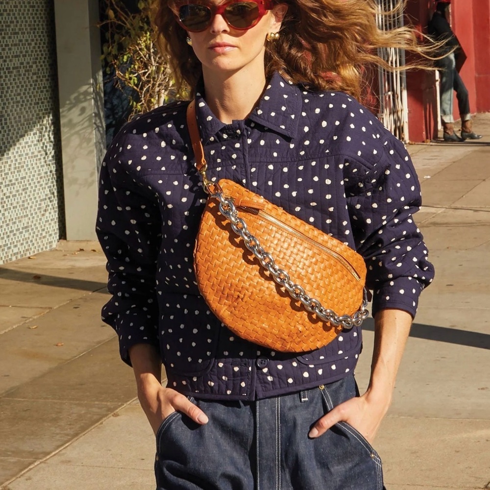 Clare V Two-Tone Chain Strap